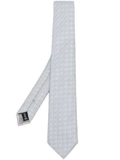 Giorgio Armani галстук с геометричной вышивкой