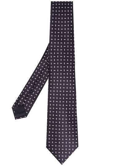 Giorgio Armani шелковый галстук с геометричным узором