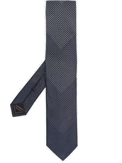 Brioni шелковый галстук с узором