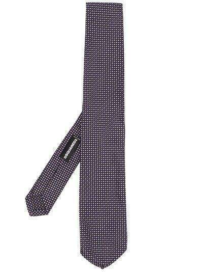 Dsquared2 шелковый галстук с узором