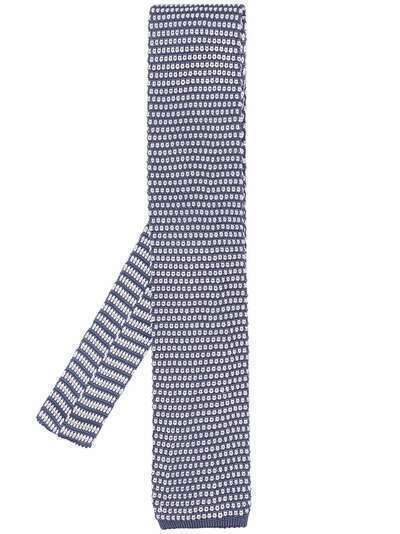 Brunello Cucinelli трикотажный галстук с квадратным концом