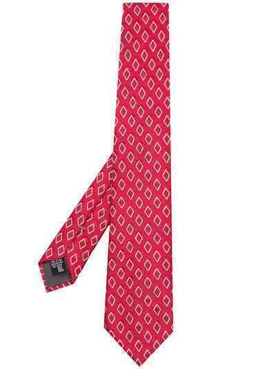 Giorgio Armani шелковый галстук с узором