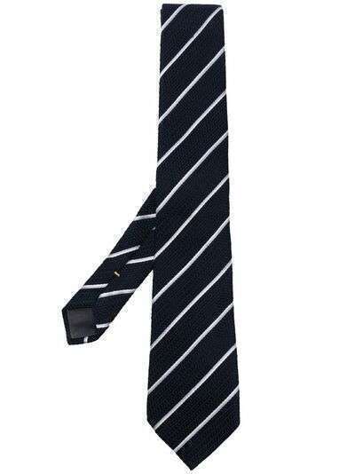 Canali шелковый галстук в полоску