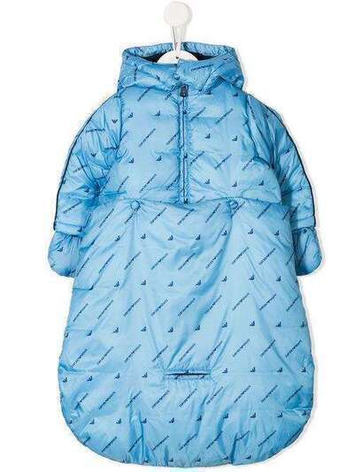 Emporio Armani Kids пуховик с логотипом 6GHL024NGLZ