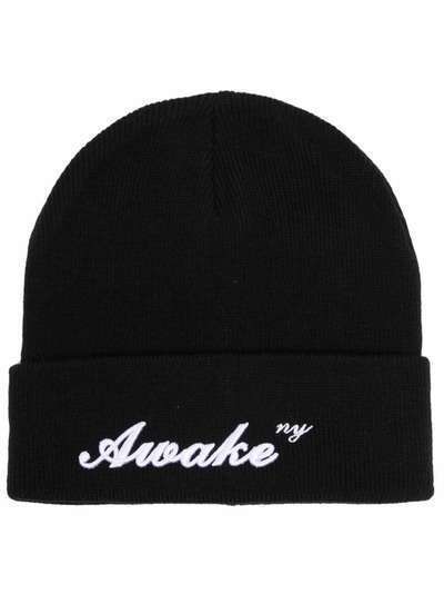 Awake NY шапка бини с вышитым логотипом