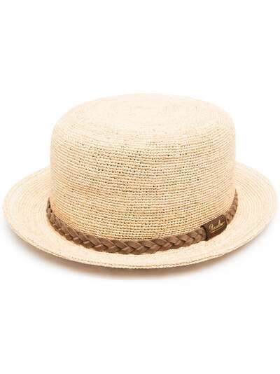 Borsalino шляпа с плетеной лентой