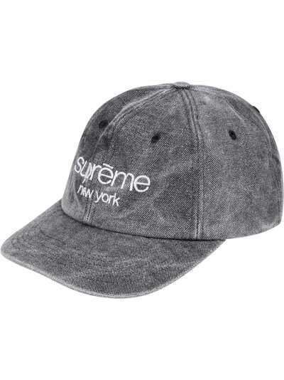 Supreme шестипанельная кепка с логотипом