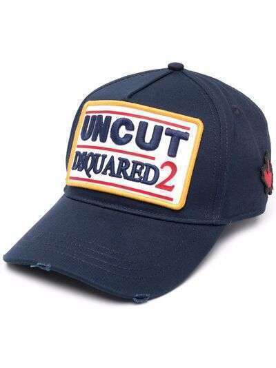 Dsquared2 кепка Uncut с нашивкой-логотипом