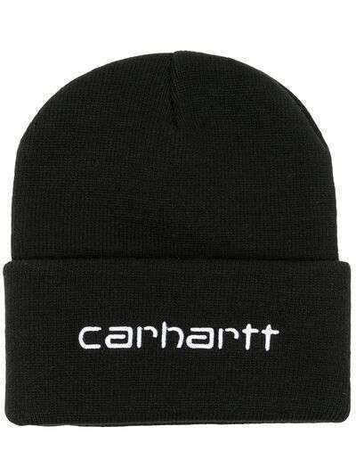 Carhartt WIP шапка бини с вышитым логотипом