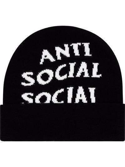 Anti Social Social Club шапка бини с жаккардовым логотипом