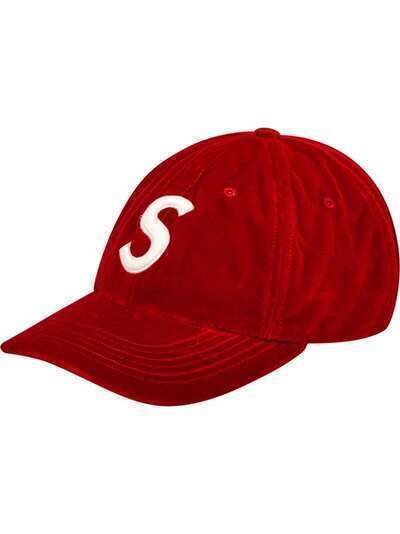 Supreme кепка Velvet S Logo 6-panel