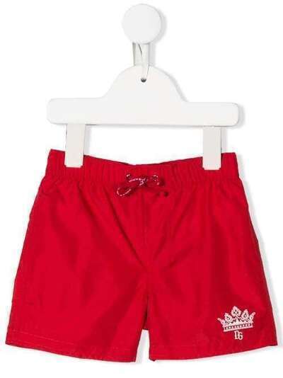 Dolce & Gabbana Kids logo print swim shorts L1J823G7VOL