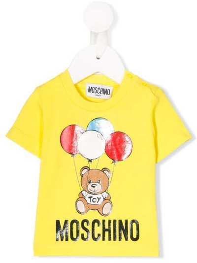 Moschino Kids футболка с графичным принтом MSM021LBA00
