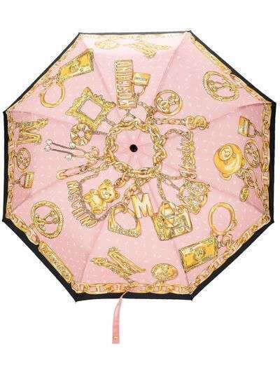 Moschino зонт с принтом Donna Bear Charms
