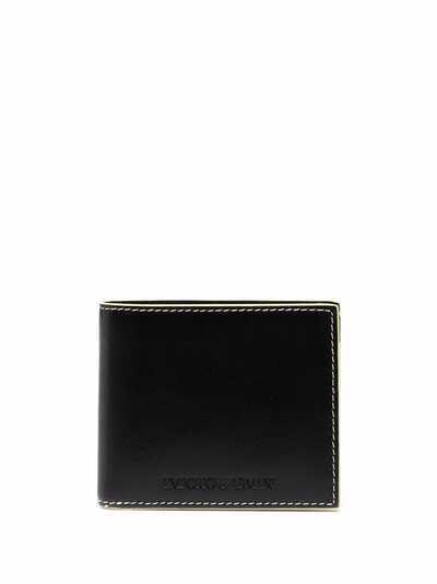 Emporio Armani embossed-logo leather wallet