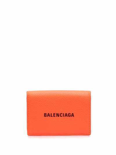Balenciaga кошелек Cash с логотипом
