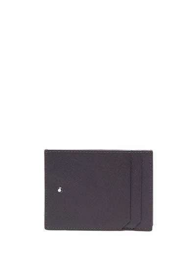 Montblanc logo-plaque leather cardholder