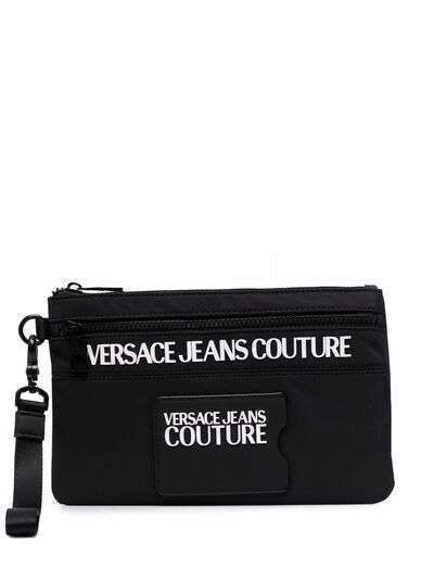 Versace Jeans Couture клатч с нашивкой-логотипом