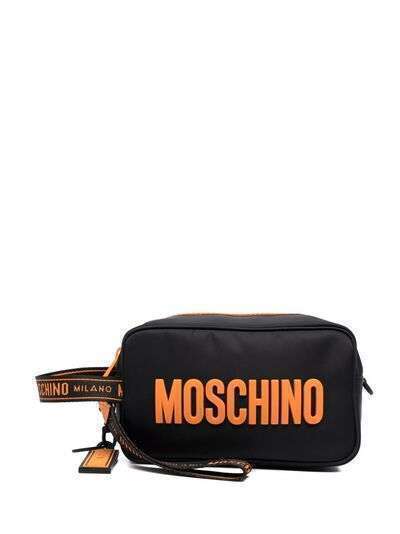 Moschino поясная сумка на молнии с логотипом