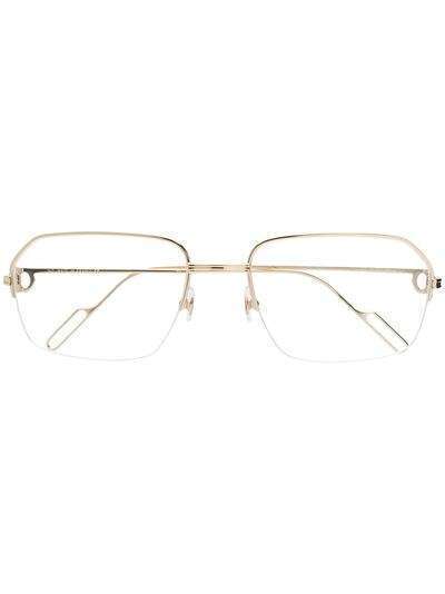 Cartier Eyewear очки в металлической оправе