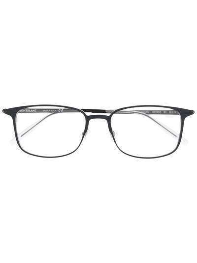 Montblanc очки в матовой прямоугольной оправе