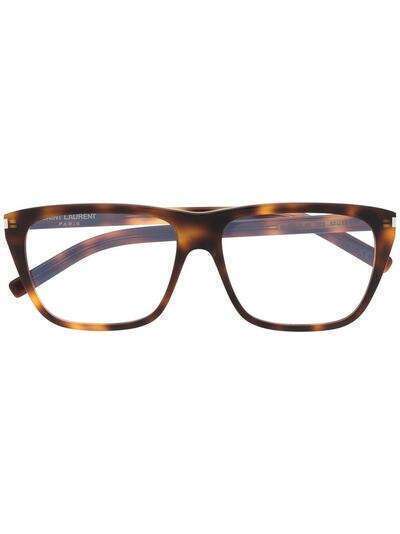 Saint Laurent Eyewear очки в оправе черепаховой расцветки