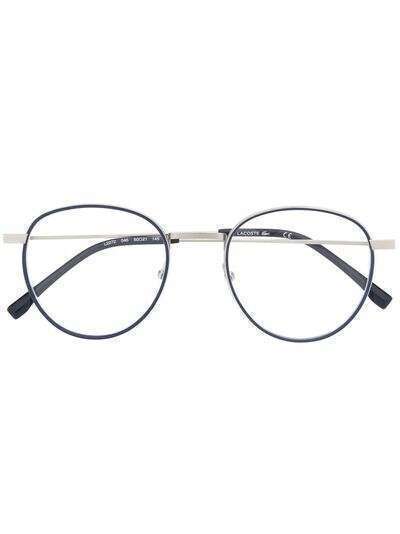 Lacoste очки в круглой оправе с гравировкой логотипа