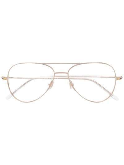 Snob очки-авиаторы с прозрачными линзами