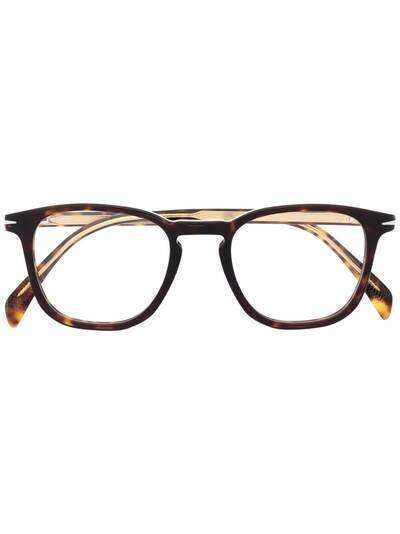 Eyewear by David Beckham очки в круглой оправе черепаховой расцветки