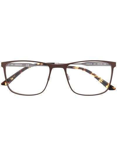 Calvin Klein очки в оправе черепаховой расцветки