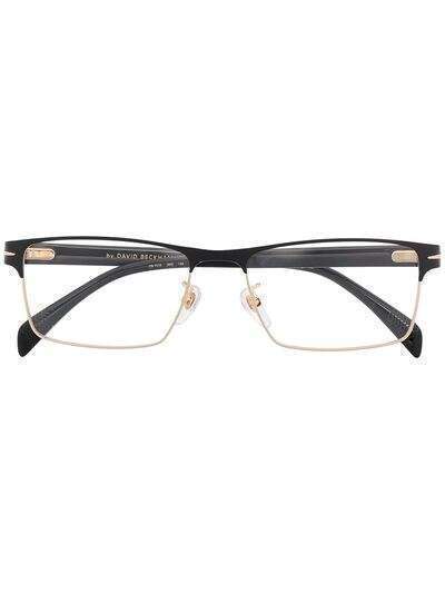 Eyewear by David Beckham очки в прямоугольной полуободковой оправе