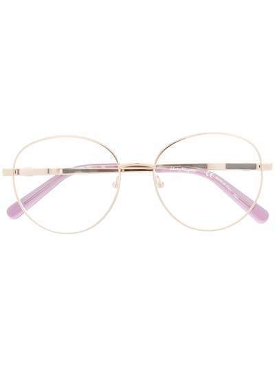 Salvatore Ferragamo Eyewear очки в круглой оправе