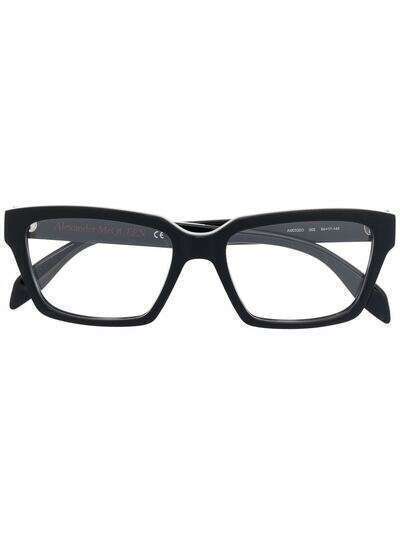 Alexander McQueen Eyewear очки в прямоугольной оправе