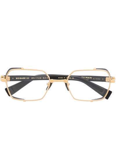 Balmain Eyewear очки в геометричной оправе
