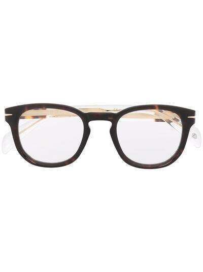 Eyewear by David Beckham очки в оправе 'кошачий глаз' черепаховой расцветки