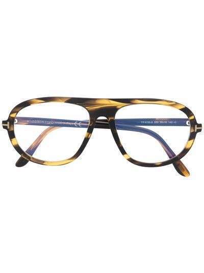 TOM FORD Eyewear очки-авиаторы черепаховой расцветки