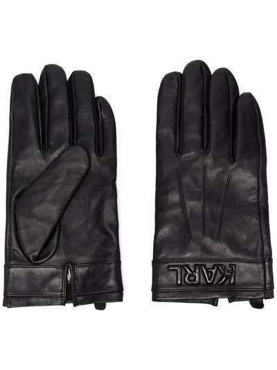 Karl Lagerfeld кожаные перчатки K/Karl