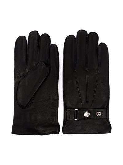Armani Exchange кожаные перчатки