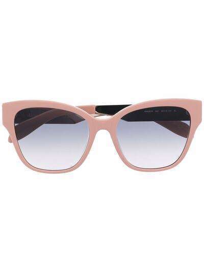 Alexander McQueen Eyewear солнцезащитные очки в массивной оправе 'кошачий глаз'