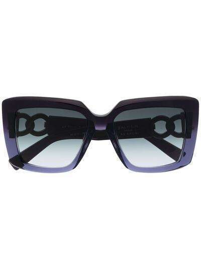 Balmain Eyewear солнцезащитные очки в квадратной оправе с эффектом градиента
