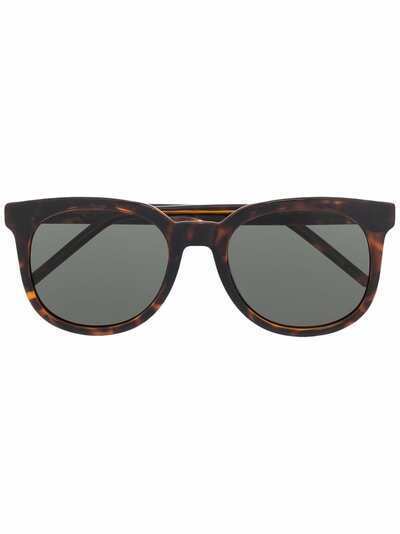 Saint Laurent Eyewear солнцезащитные очки черепаховой расцветки