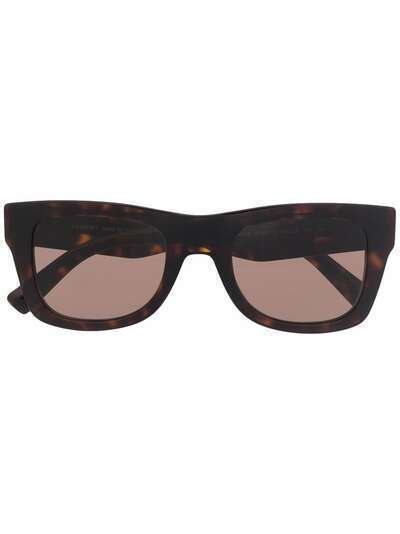 Valentino Eyewear солнцезащитные очки VLTN в прямоугольной оправе