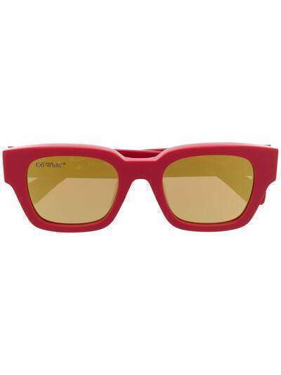 Off-White Zurich mirrored square-frame sunglasses