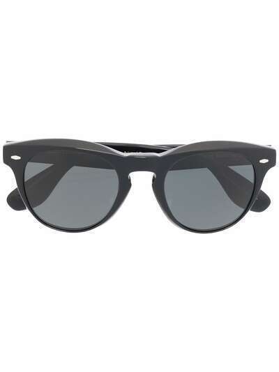 Brunello Cucinelli солнцезащитные очки Nino Polar в круглой оправе
