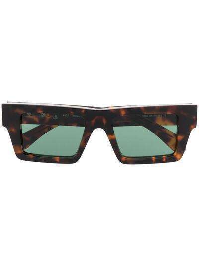 Off-White солнцезащитные очки Nassau в оправе черепаховой расцветки