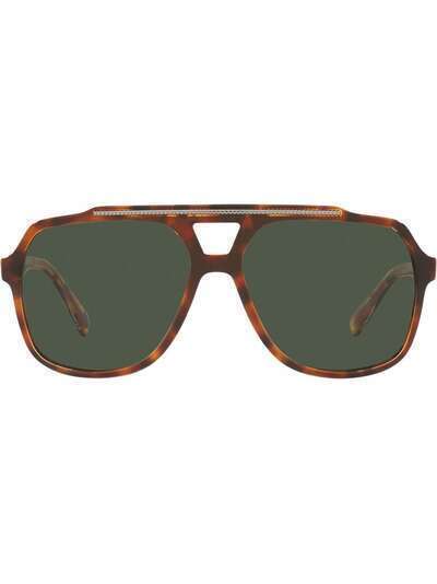 Dolce & Gabbana Eyewear tortoise aviator-frame sunglasses