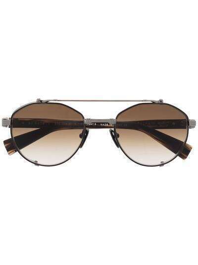 Balmain Eyewear солнцезащитные очки-авиаторы с затемненными линзами