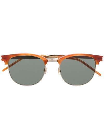 Saint Laurent Eyewear солнцезащитные очки в квадратной оправе