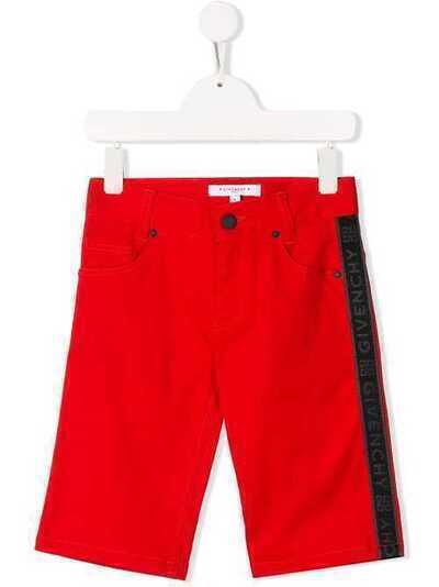 Givenchy Kids джинсовые шорты кроя слим с логотипом H24084991