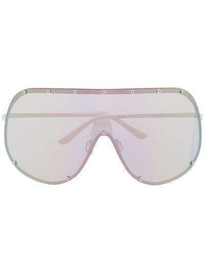 Rick Owens массивные солнцезащитные очки-маска
